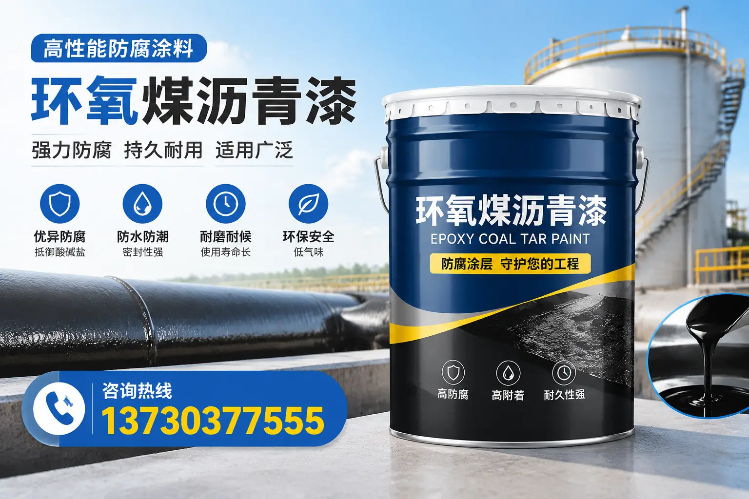 环氧煤沥青漆的耐久性分析，适合安庆的使用场景